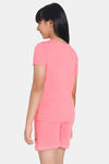 Rosaline Girls Winnie The Pooh Knit Cotton Shorts Set - Shell Pink — thumbnail 3